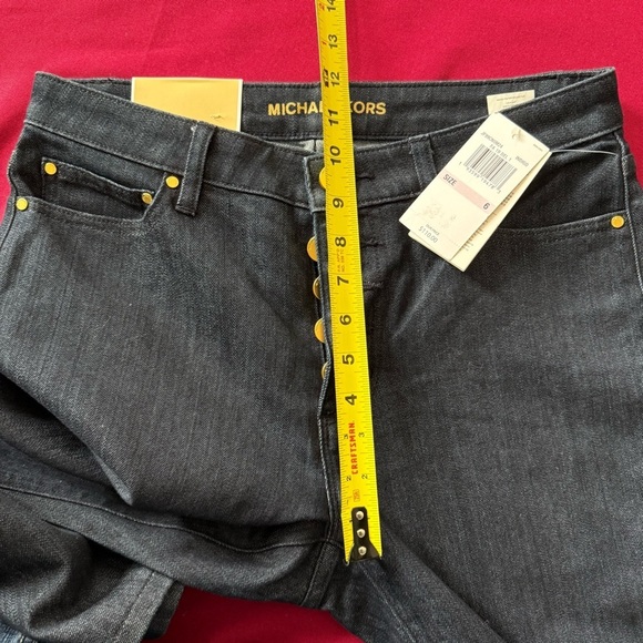Michael Kors Women’s‎ Button Fly Selma Flare Indigo High-Waist Flare Jean Size 6 - Picture 10 of 11